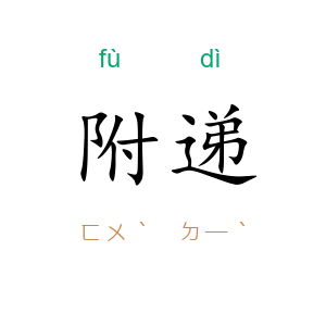 附递
