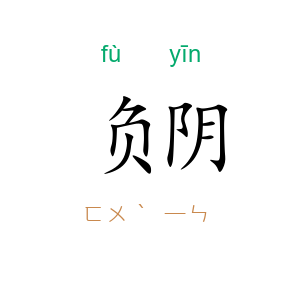 负阴