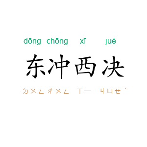 东冲西决