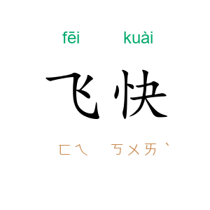 飞快