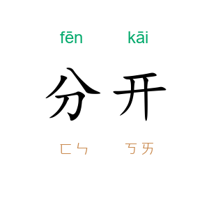 分开