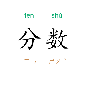 分数