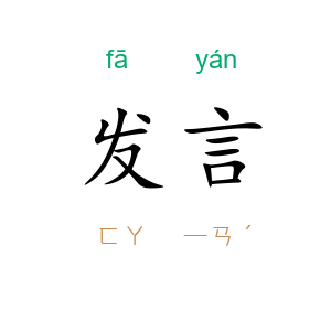 发言