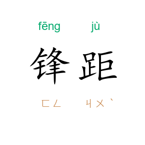 锋距