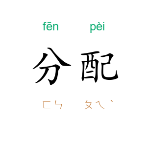 分配