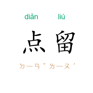 点留