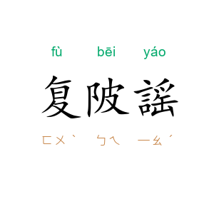 复陂謡