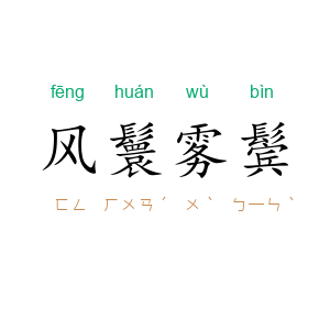 风鬟雾鬓