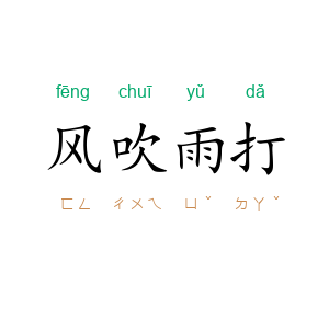 风吹雨打