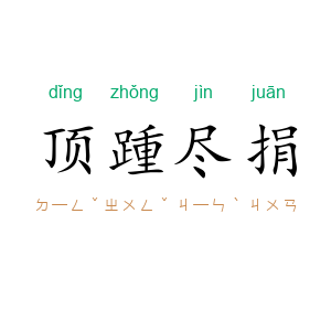 顶踵尽捐