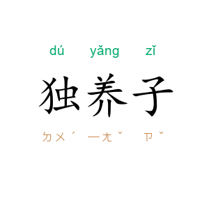 独养子