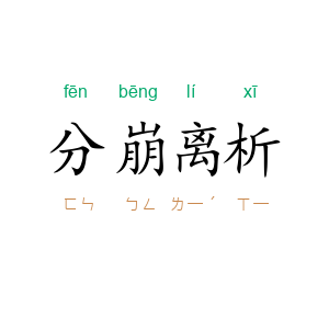 分崩离析