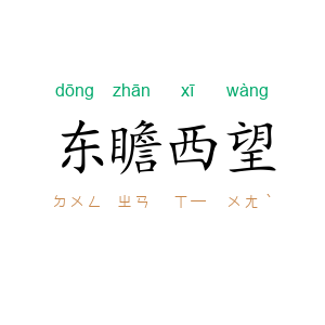 东瞻西望