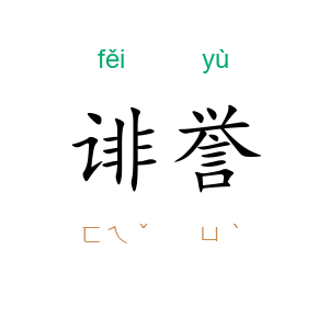 诽誉