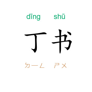 丁书