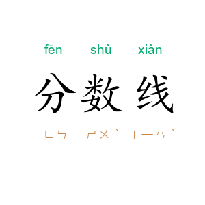分数线