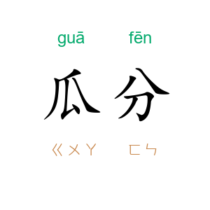 瓜分