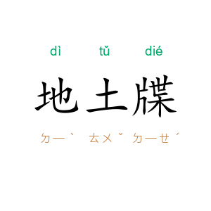 地土牒