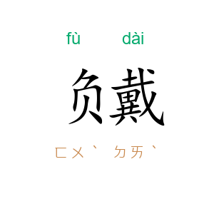 负戴