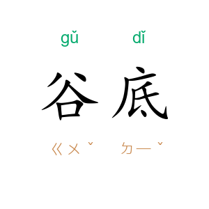 谷底