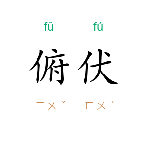 俯伏