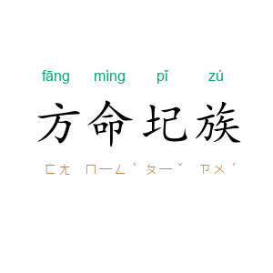 方命圮族