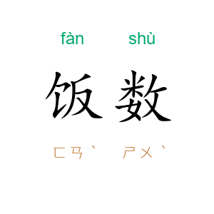 饭数