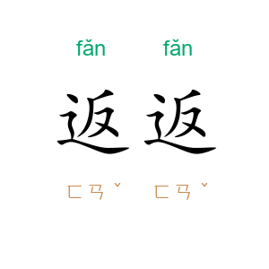 返返