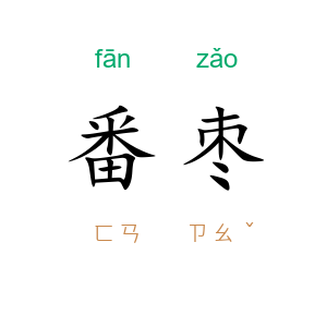 番枣