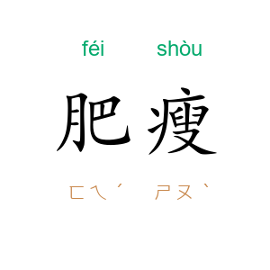 肥瘦