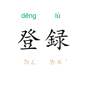 登録
