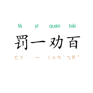 罚一劝百