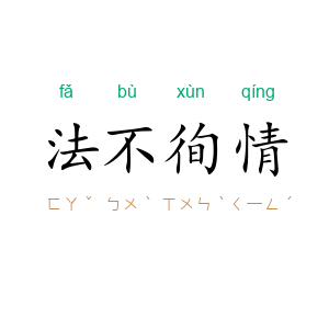 法不徇情