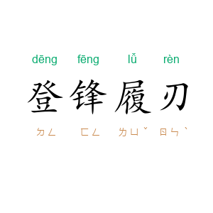 登锋履刃