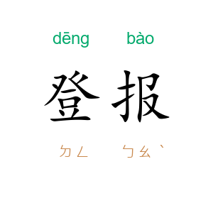 登报