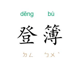 登簿