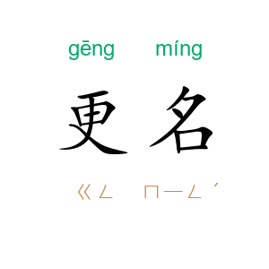 更名
