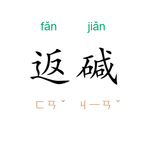 返碱