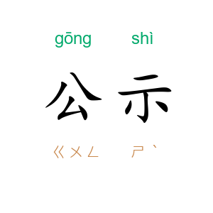 公示