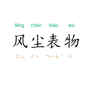 风尘表物