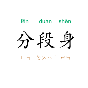 分段身