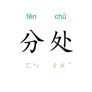 分处