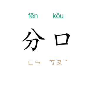 分口