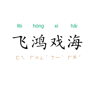 飞鸿戏海