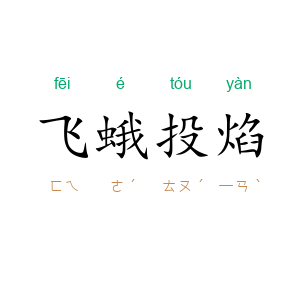 飞蛾投焰