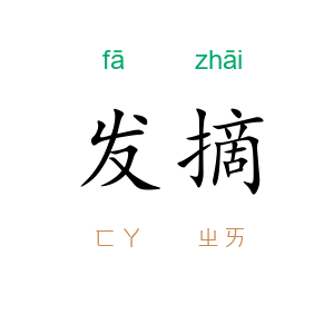 发摘