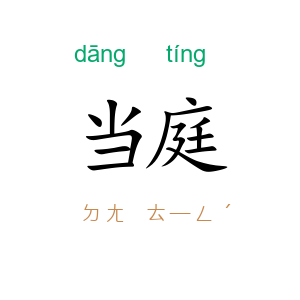 当庭