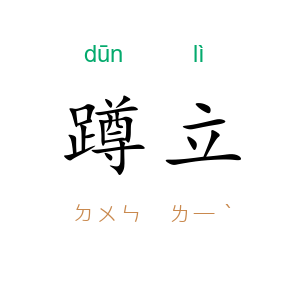 蹲立