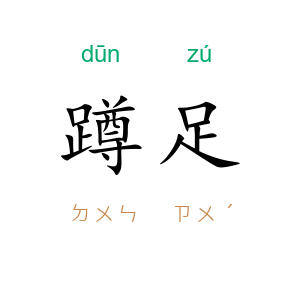 蹲足
