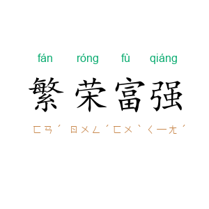 繁荣富强